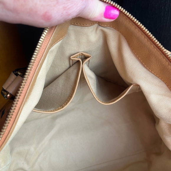 MCM Visetos 2way Leather Tote - Picture 11 of 12